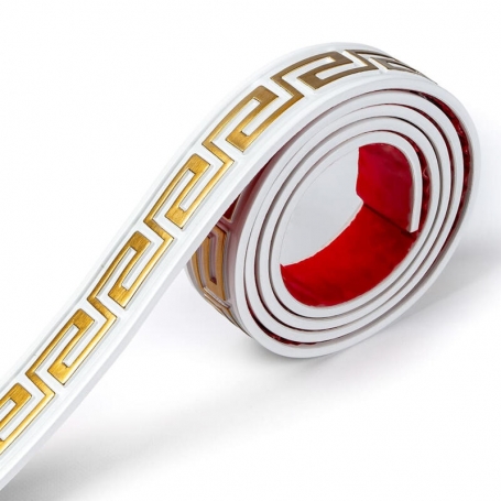 Молдинг Білий з золотом 3000х50х6мм SW-00002688