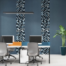 Мозаїка з декоративного скла чорно-сіра 298х298х4,5мм SW-00002369