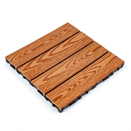 Композитна плитка ДПК золотий дуб 30*30CM*2СM SW-00001706