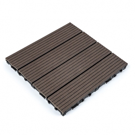 Композитная плитка ДПК венге 30*30CM*2СM SW-00001709