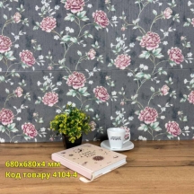 Самоклеющаяся 3D панель роза серая 680x6680x4мм 