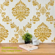 Самоклеющаяся 3D панель винтаж золотой 680x6680x4мм 