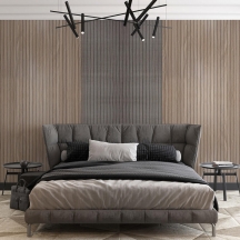 Самоклеющаяся виниловая 3D рейка Металический пепел 600×2900×3 мм SW-00002903