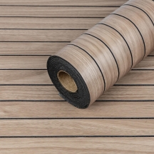 Самоклеющаяся виниловая 3D рейка Тик Ореховый 600×2900×3 мм SW-00002906