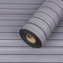 Самоклеющаяся виниловая 3D рейка Тик Седой 600×2900×3 мм SW-00002907