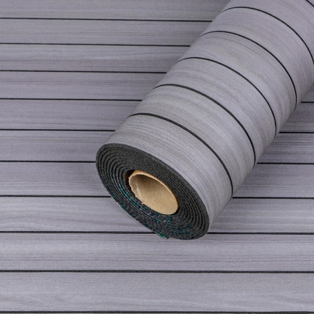 Самоклеюча вінілова 3D рейка Тік Сивий 600×2900×3 мм SW-00002907