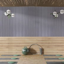 Самоклеющаяся виниловая 3D рейка Тик Седой 600×2900×3 мм SW-00002907