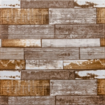 Самоклеюча 3D панель під коричневе дерево 700x700x5мм (049)