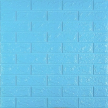 Самоклеющаяся 3D панель под голубой кирпич 700x770x5мм (005-5)