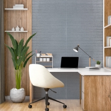 Самоклеющаяся 3D панель Коламбия серебро 700x700x4мм SW-00001952