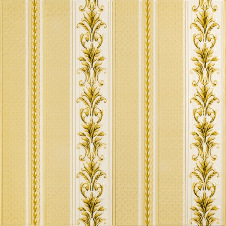 Самоклеюча 3D панель стінова золотий орнамент 700x700x4мм SW-00001999