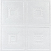 Самоклеющаяся 3D панель белая стеновая 700x690x5мм SW-00003305