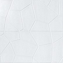 Самоклеющаяся 3D панель белая стеновая 700x690x5мм SW-00003306