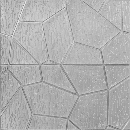 Самоклеющаяся 3D панель серая 700x690x5мм SW-00003307