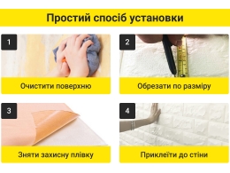 Простий спосіб установки 3Д панелей