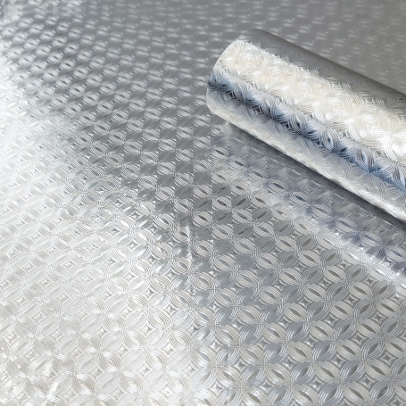 Самоклеюча плівка візерункова срібло 0,40х10м