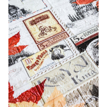 Самоклеющаяся декоративная 3D панель осенние листья 700x770x5 мм