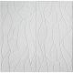 Самоклеюча декоративна 3D панель скеля біла 700x700x5 мм