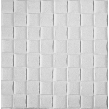 Самоклеющаяся декоративная 3D панель белая лоза 700x700x5 мм