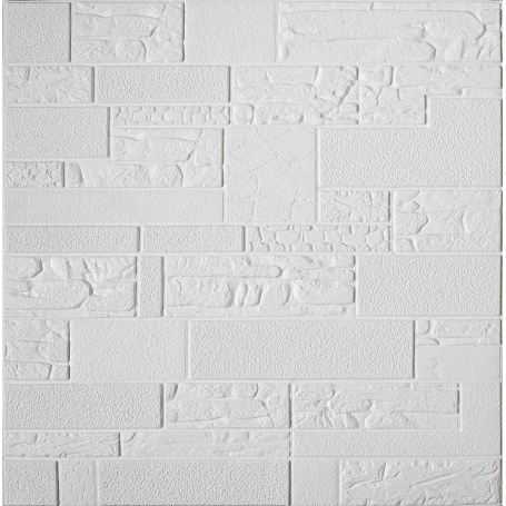 Самоклеющаяся декоративная 3D панель Египет белый 700x700x5 мм