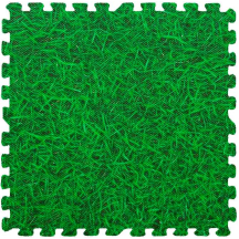 Пол пазл - модульное напольное покрытие зеленая трава 600x600x10мм